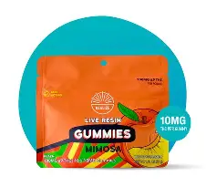 Peach Mimosa Live Resin Gummies deliver potent, flavorful effects with real live resin infusion. Enjoy these premium Mimosa peach gummies for a smooth, uplifting experience.
